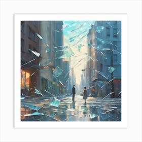 Shattered Glass 7 Art Print