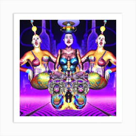 Trance Dancers Art Print