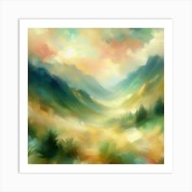 Abstract Landscape Painting 15 Art Print