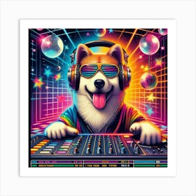 Dj Doggy Art Print