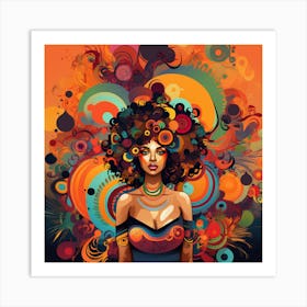 Afro Girl 10 Art Print