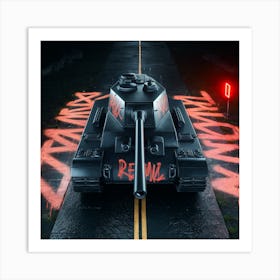 Tiger Tank Art Print