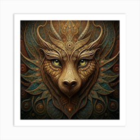 Dragon Head Art Print