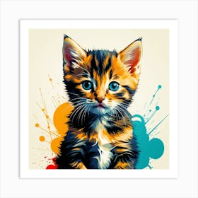 Cat Painting Art Print