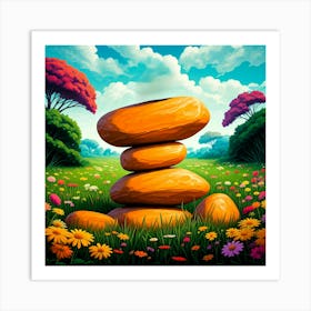 Stack Of Stones Art Print