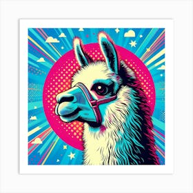 Pop Llama 2 Art Print