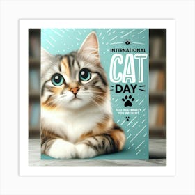 Cat Day Poster Art Print