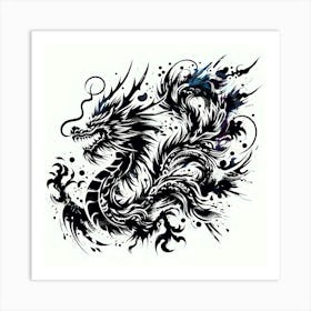 Dragon Tattoo Design 1 Art Print