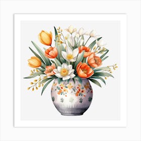 Tulips In A Vase 1 Art Print