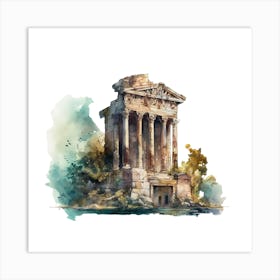 Ancient Greek Temple 3 Art Print