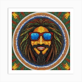 Cool Rasta Man Art Print