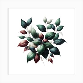 Green Leaves Art Print