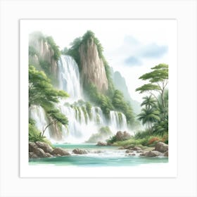 Waterfall 3 Art Print