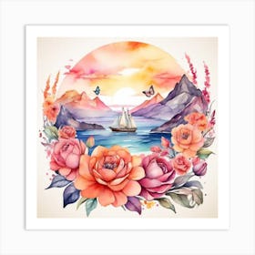 Watercolor Painting Art Print