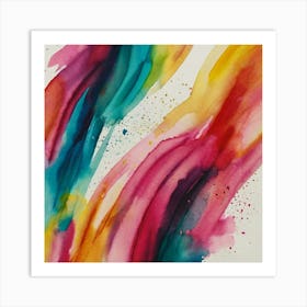 Abstract Watercolor Painting 1 Art Print