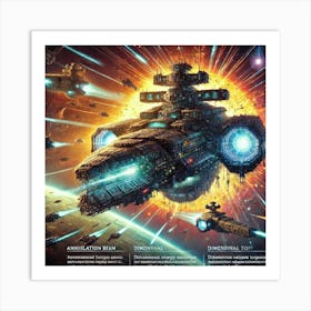 A Vivid Depiction Of The Oblivion Harbinger, A Hea Art Print