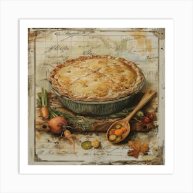 Chicken Pot Pie Art Print