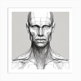 Human Head Art Print
