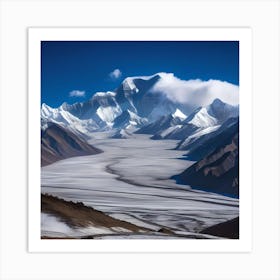 ICE GLACIER Art Print