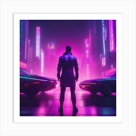 Neon City 1 Art Print