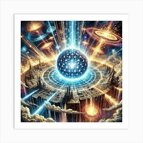 The Multiversal Convergence Sphere Demonstrating I Art Print