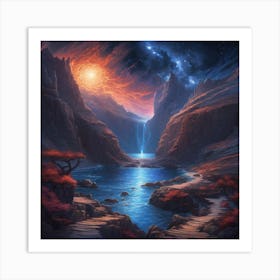 Lake In The Sky Art Print