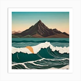 Waves In The Ocean Art Print