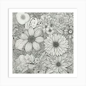 Garden Of Flowers 2 Art Print