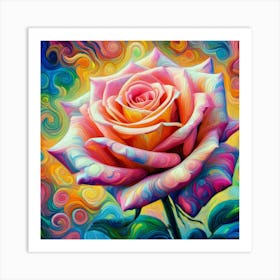 Rose Painting Art Print