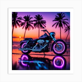 Harley-Davidson Motorcycle Art Print