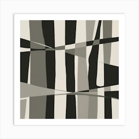 intersecting lines Abstract Art Print