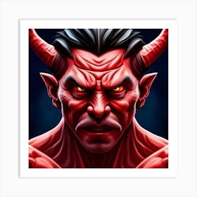 Devil With Horns Art Print