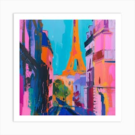 Abstract Travel Collection Paris France 7 Art Print