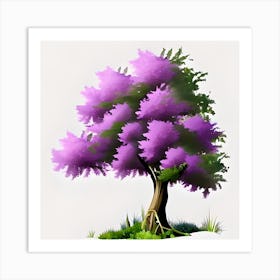 Purple Tree 1 Art Print