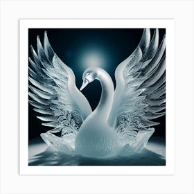 Pretty Swan Art Print