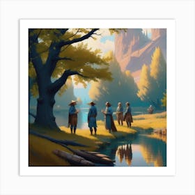 The Four Art Print