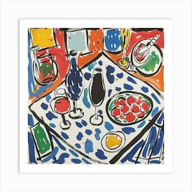 Summer Wine Matisse Style 5 Art Print