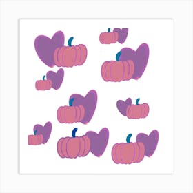 Pinkle Pumpkins Art Print