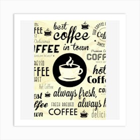 Coffee Shop Poster Art Print