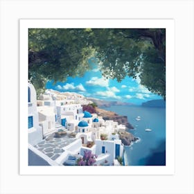 Oia, Greece Art Print