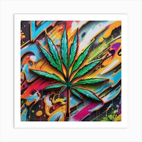 Marijuana Leaf 15 Art Print