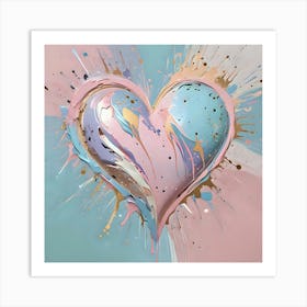 Heart Splatter 1 Art Print