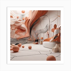 Abstract Room Design Art Print