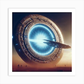 Alien Spaceship 1 Art Print