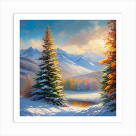 Winter Scene 5 Art Print