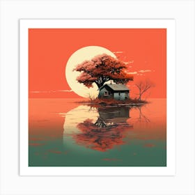 House On The Island 3 Art Print