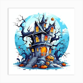 Halloween House Art Print