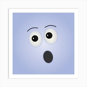 Scary Face Art Print