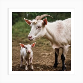 Mama Goat Art Print