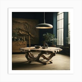 Flowing Organic Shape Coffee Table Art Print